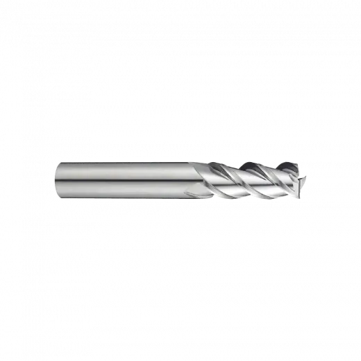 Фреза концевая твердосплавная NC-Mill ALU с 3-мя зубьями (спираль 45°) удлиненная, 10X10X25X70